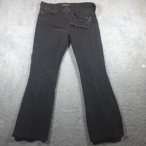 Women's Ralph Lauren‎ LRL Lauren Jeans Co Classic Bootcut Black Jeans Size 12P